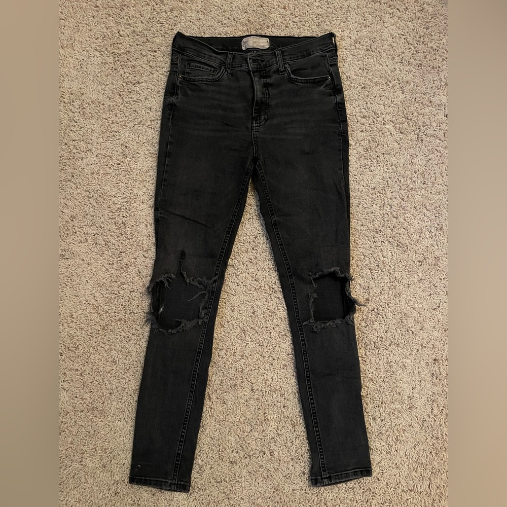 FREE PEOPLE | BLACK JEANS
